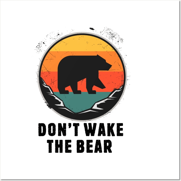 Don't Wake the bear Wall Art by Chichid_Clothes